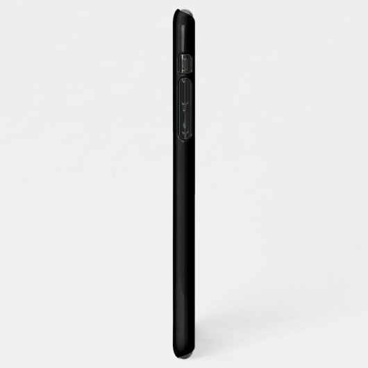 Einfache schwarze Benutzerdefiniert Hinzufügen ein iPhone Hülle (Linke Seite)