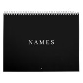 Einfache schwarze Benutzerdefiniert Hinzufügen ein Kalender (Titelbild)