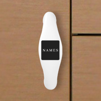 Einfache schwarze Benutzerdefiniert Hinzufügen ein Keramik Schrankknauf