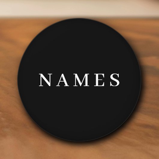 Einfache schwarze Benutzerdefiniert Hinzufügen ein Keramikknauf