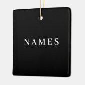 Einfache schwarze Benutzerdefiniert Hinzufügen ein Keramikornament (Links)