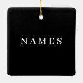 Einfache schwarze Benutzerdefiniert Hinzufügen ein Keramikornament (Rückseite)
