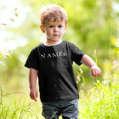 Einfache schwarze Benutzerdefiniert Hinzufügen ein Kleinkind T-shirt