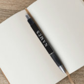 Einfache schwarze Benutzerdefiniert Hinzufügen ein Kugelschreiber