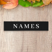 Einfache schwarze Benutzerdefiniert Hinzufügen ein Kurzer Tischläufer