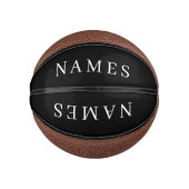 Einfache schwarze Benutzerdefiniert Hinzufügen ein Mini Basketball (Vorderseite)