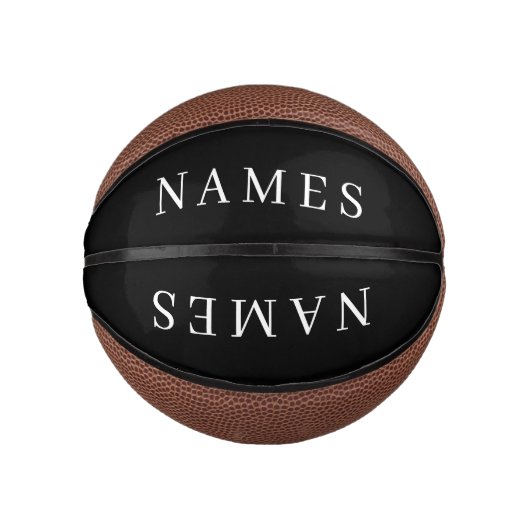 Einfache schwarze Benutzerdefiniert Hinzufügen ein Mini Basketball (Vorderseite)