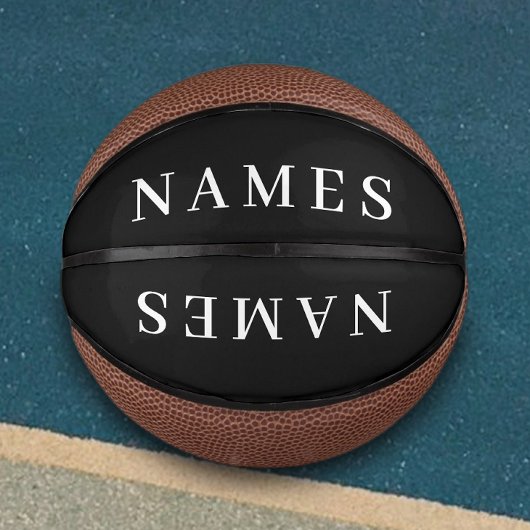 Einfache schwarze Benutzerdefiniert Hinzufügen ein Mini Basketball