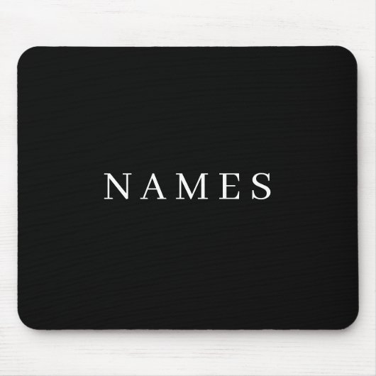 Einfache schwarze Benutzerdefiniert Hinzufügen ein Mousepad (Vorne)