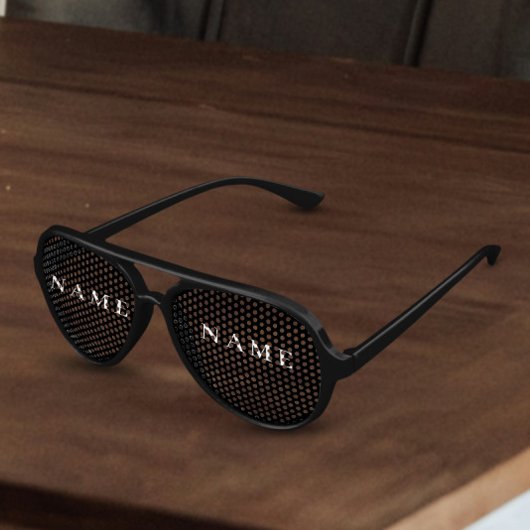 Einfache schwarze Benutzerdefiniert Hinzufügen ein Partybrille