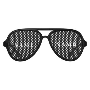 Einfache schwarze Benutzerdefiniert Hinzufügen ein Partybrille