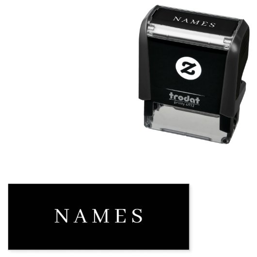 Einfache schwarze Benutzerdefiniert Hinzufügen ein Permastempel (Beispiel)