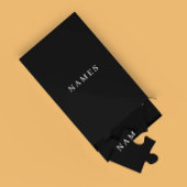 Einfache schwarze Benutzerdefiniert Hinzufügen ein Puzzle