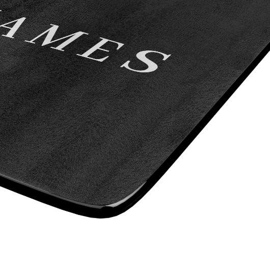 Einfache schwarze Benutzerdefiniert Hinzufügen ein Schneidebrett (Ecke)