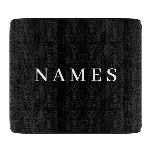 Einfache schwarze Benutzerdefiniert Hinzufügen ein Schneidebrett (Vorderseite)