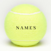 Einfache schwarze Benutzerdefiniert Hinzufügen ein Tennisbälle (Rückseite)