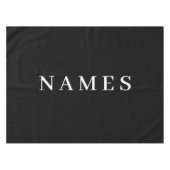 Einfache schwarze Benutzerdefiniert Hinzufügen ein Tischdecke (Vorderseite (Horizontal))