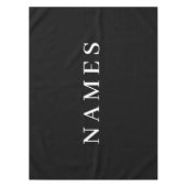 Einfache schwarze Benutzerdefiniert Hinzufügen ein Tischdecke (Vorderseite)