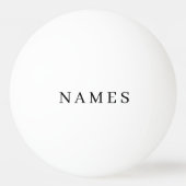 Einfache schwarze Benutzerdefiniert Hinzufügen ein Tischtennisball (Vorderseite)