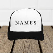 Einfache schwarze Benutzerdefiniert Hinzufügen ein Truckerkappe