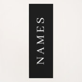 Einfache schwarze Benutzerdefiniert Hinzufügen ein Yogamatte (Vorderseite)