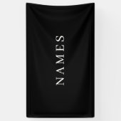 Einfache Schwarze Benutzerdefiniert Hinzufügen Ihr Banner (Vertikal)