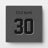 Einfache schwarze benutzerdefinierte Nummer und Na Fotoplatte (Vorderseite)