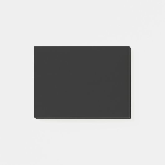 Einfache schwarze Einzelfarbe Post-it Klebezettel (Vorderseite)