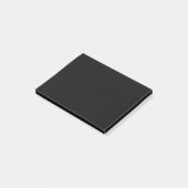 Einfache schwarze Einzelfarbe Post-it Klebezettel (angewinkelt)