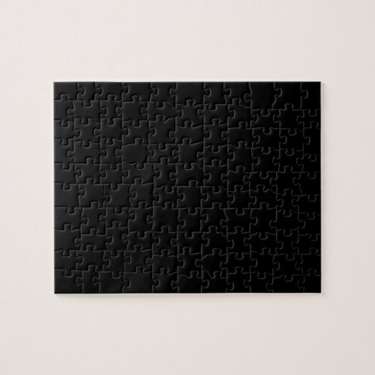 Einfache schwarze Einzelfarbe Puzzle (Horizontal)