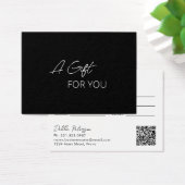 Einfache schwarze Elegante Modernes Geschenkgutsch (Schreibtisch)