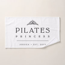 Einfache schwarze feminine personalisierte Pilates