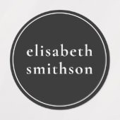 Einfache schwarze Geschlechter-Neutralität, die Sc Etiketten (Design 2)