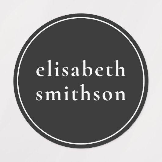 Einfache schwarze Geschlechter-Neutralität, die Sc Etiketten (Design 2)