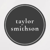 Einfache schwarze Geschlechter-Neutralität, die Sc Etiketten (Design 1)