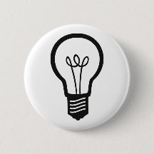 Einfache schwarze Glühlampe für viele kreativen