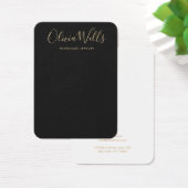 Einfache schwarze Gold-Script-Erinnerungs-Grafikka (Schreibtisch)