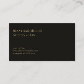 Einfache schwarze Goldskala der Gerechtigkeit Visitenkarte (Vorderseite)