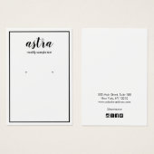 Einfache schwarze Grenzsignatur (Vorne & Hinten)