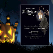 Einfache schwarze gruselige Laterne Halloween-Part