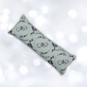 Einfache schwarze Herzen, Blüte, Unendlichkeit auf Seitenschläferkissen