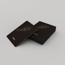 Einfache Schwarze-Hunde-Seite Spielkarten