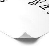 Einfache Schwarze Kalligrafie Begrüßung Poster (Ecke)