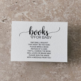 Einfache Schwarze Kalligrafie Buchanfrage Begleitkarte