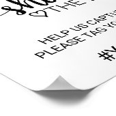 Einfache Schwarze Kalligrafie mit dem Zeichen der  Poster (Ecke)