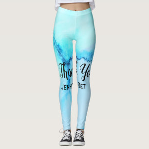 einfache schwarze Kalligraphie, danke hinzufügen Leggings