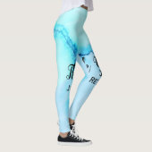 einfache schwarze Kalligraphie, danke hinzufügen Leggings (Rechts)