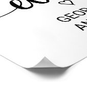 Einfache schwarze Kalligraphie - das beste Untersc Poster (Ecke)