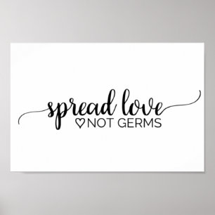 Einfache Schwarze Kalligraphie verbreitet Liebe ni Poster