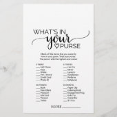 Einfache schwarze Kalligraphie, was in deinem Hand (Rückseite)